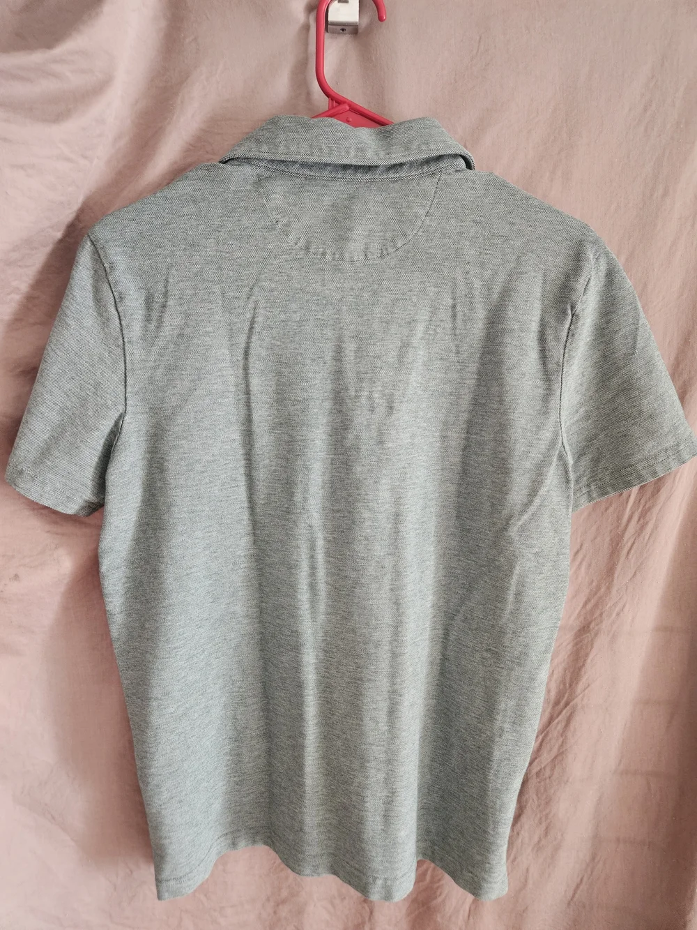 Banana Republic Men's Heather Sage Green Polo with Chest Pocket